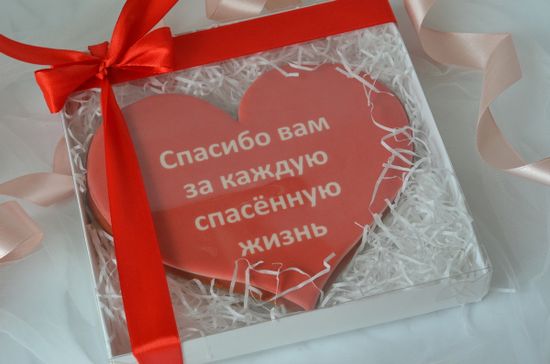 Пряник в форме сердца