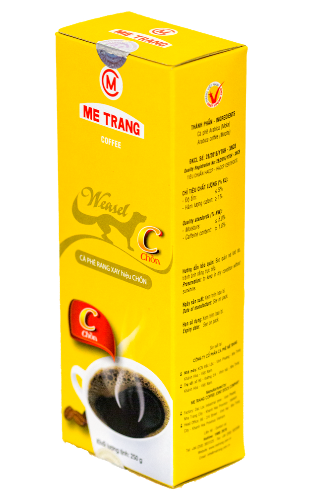 Кофе Me Trang Weasel Chon Kopi Luwak молотый 250 гр 1