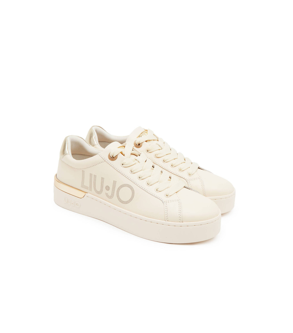 Кожаные кроссовки silvia 65 Liu Jo - бежевый(BA3025 PX026)