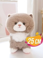 Мягкая игрушка котик пушистый 25 см