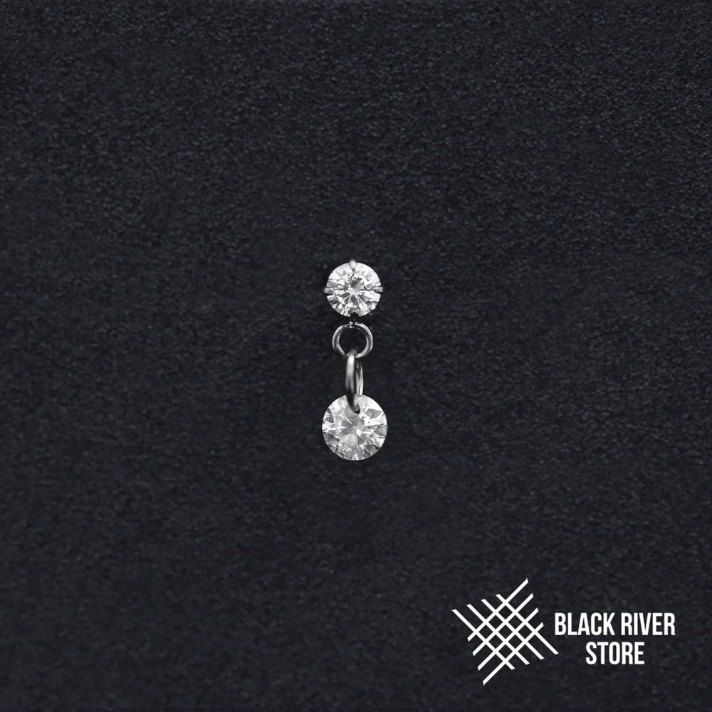 Pendant Round Double Crystal