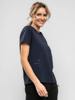 Футболка "НОХО" женская, цвет "Полярная ночь"