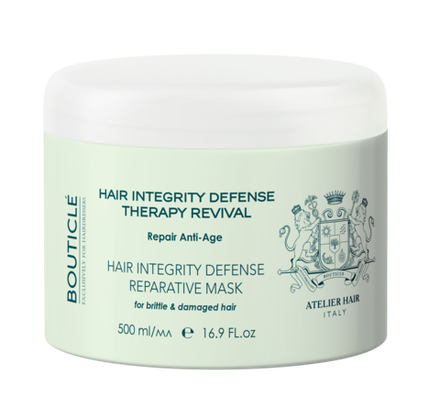 Укрепляющая восстанавливающая маска для истонченных, хрупких и поврежденных волос - Bouticle Hair Integrity Defense Mask 500 мл