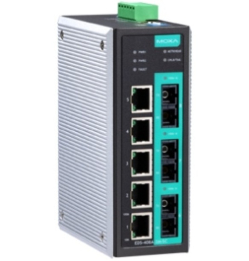 Коммутатор управляемый MOXA EDS-408A-3S-SC-T