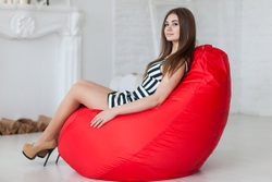 Кресло Мешок Груша Красное (Оксфорд) (3XL, Классический)