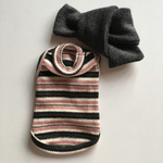 5197 BH Теплая маечка с шарфиком, "Knit T-shirt"