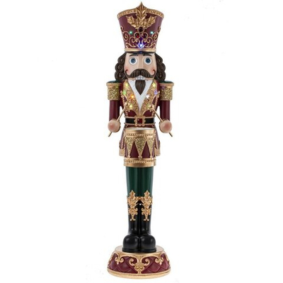 Фигурка декоративная "Щелкунчик" с подсветкой (2xAAA н/п), L22 W24 H90 см
