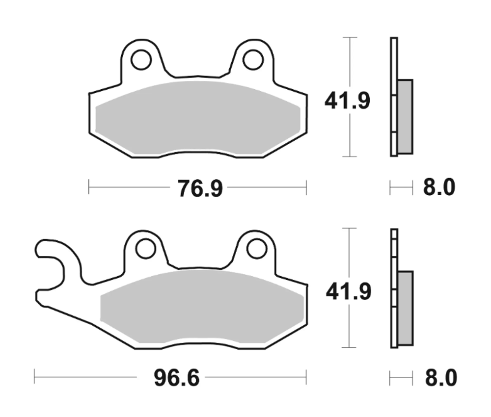 Brembo Колодки тормозные 07YA21SA (1 суппорт)