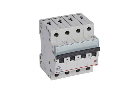 Автоматический выключатель B20A 4П 6000 Tx3 Legrand