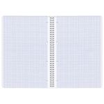 Тетрадь А4, 96 листов, BRAUBERG ЭКО, гребень, клетка, обложка картон, ОДИН ЦВЕТ, 401882