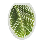 Крышка унитаза "ДЕКОР" фото принт "Пальма" белый РП-813П