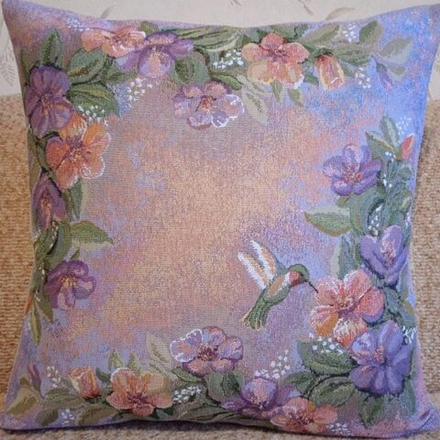 Гобеленовая наволочка "D. КОЛИБРИ", Россия.