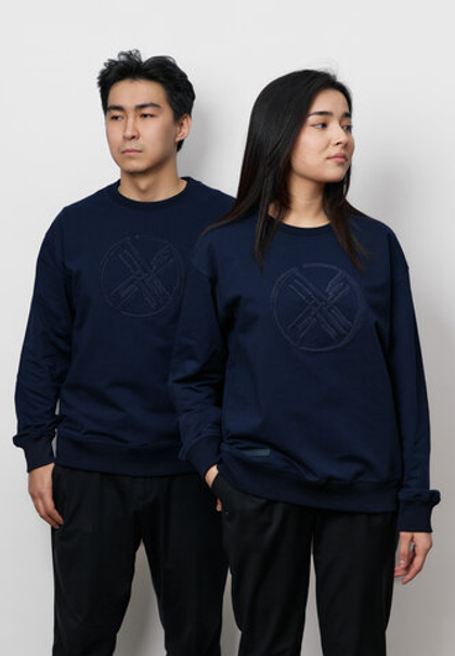 Свитшот SHANYRAQ APPLIQUE BLUE