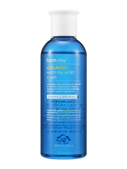 FARMSTAY - ТОНЕР ДЛЯ ЛИЦА УВЛАЖНЯЮЩИЙ С КОЛЛАГЕНОМ COLLAGEN WATER FULL MOIST TONER, 200 ML