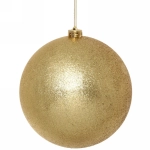 Новогодний шар 20 см «Глиттер», золото