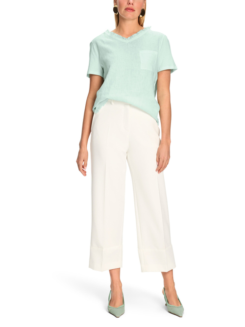 Футболка из хлопка и льна