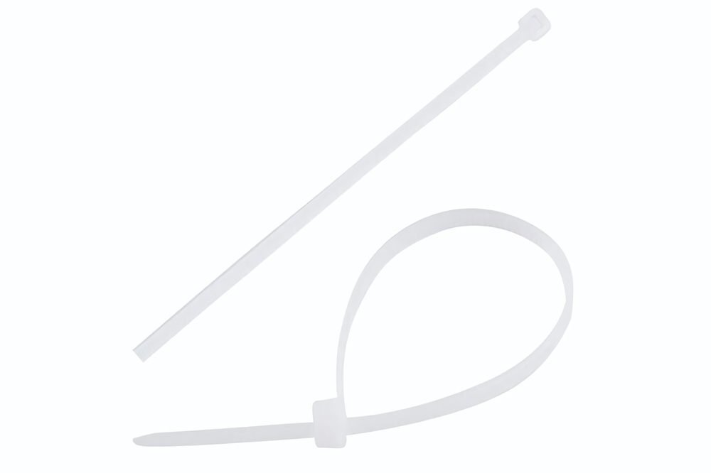 Хомут стяжка 100шт 150*2,5мм белый, нейлон