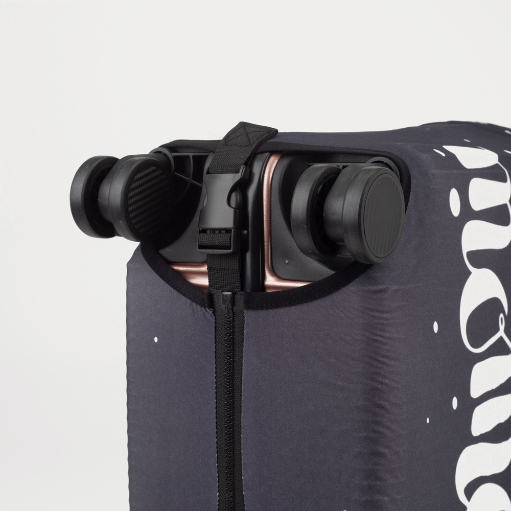 Чехол на чемодан 24", цвет чёрный, 7488349