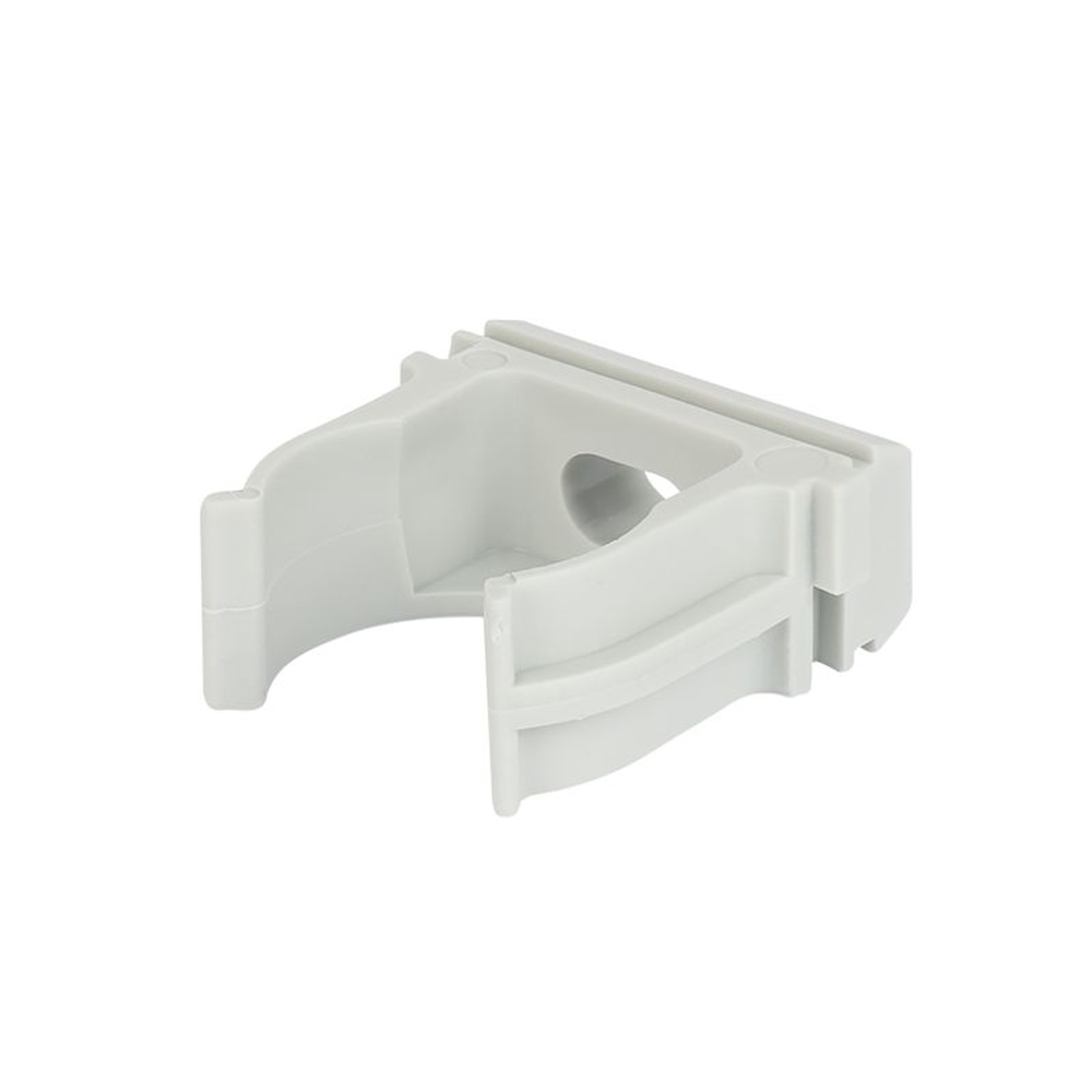 Крепеж-клипса для трубы 16 мм серая 100 шт