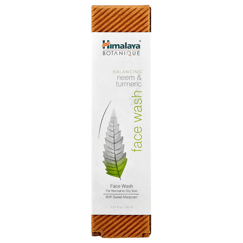 Himalaya, Botanique, Средство для умывания с нимом и куркумой, 5,07 жидкой унции (150 мл)