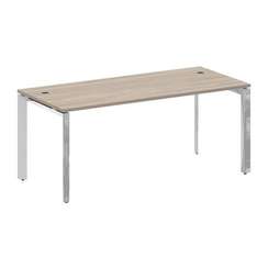 Onix Direct Lux Стол руководителя П-обр. м/к M-O.MP-SRR-5.8 Дуб Аттик/Нержавеющая Сталь/Хром 1780*80
