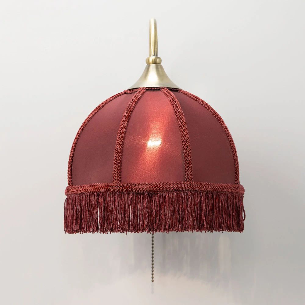 Citilux Базель CL407313 Бра с бордовым абажуром и выключателем