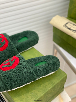 Gucci Wool Slide Sandal