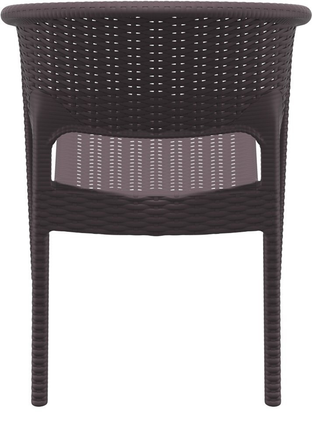 Комплект пластиковой мебели Siesta Contract Miami Panama, коричневый