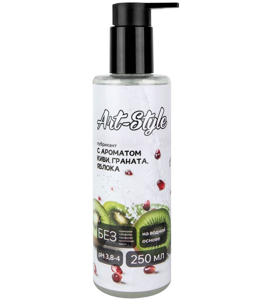 Лубрикант на водной основе Art-Style с ароматом киви, граната и яблока - 250 мл. Лубрикант на водной основе Art-Style с ароматом киви, граната и яблока - 250 мл.