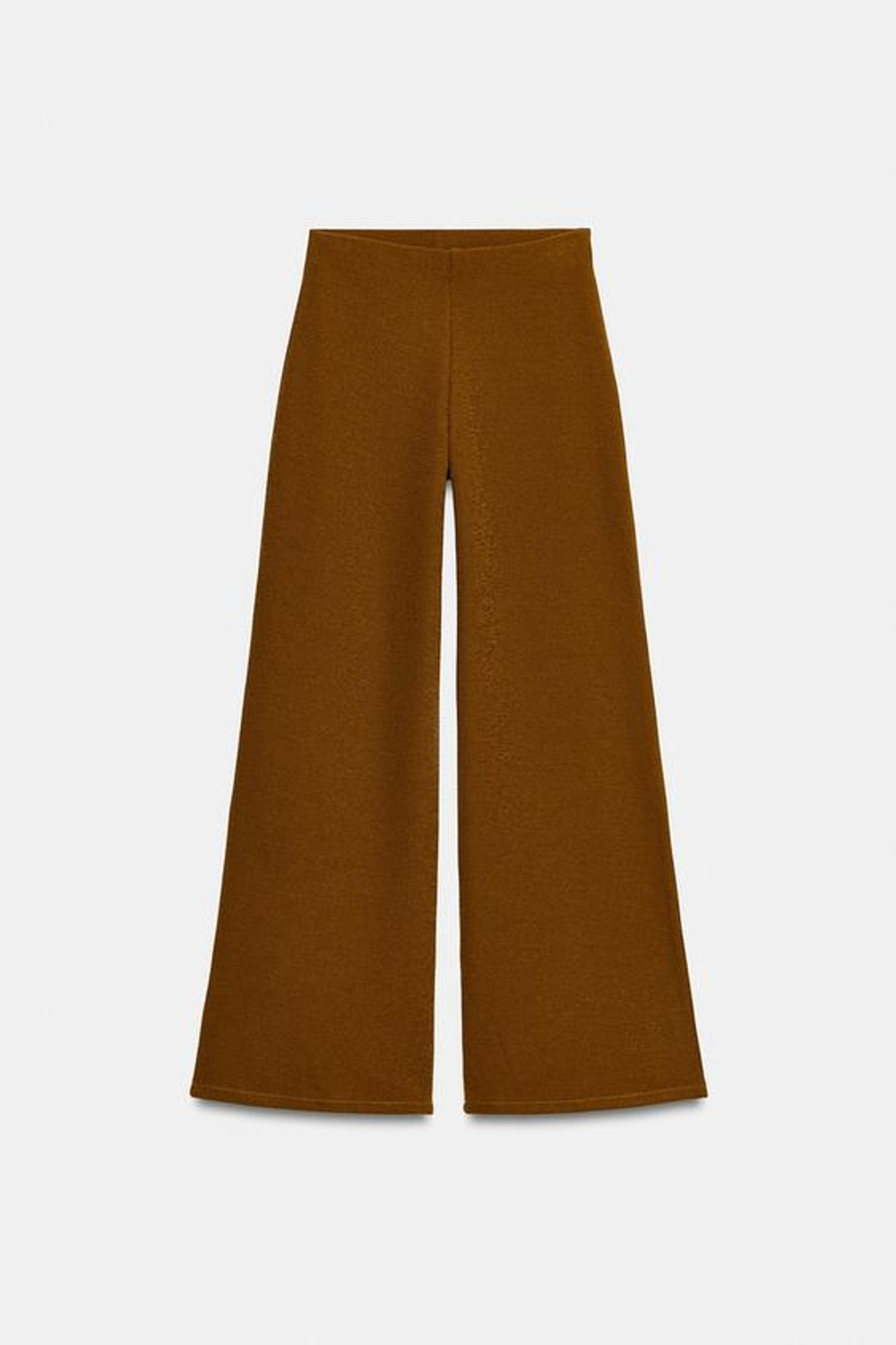 ZARA ШИРОКИЕ ФАКТУРНЫЕ БРЮКИ, ГОРЧИЧНЫЙ