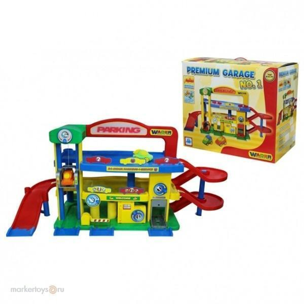 Паркинг 3-уровневый "Гараж №1" с авто "Премиум" коробка (Полесье)