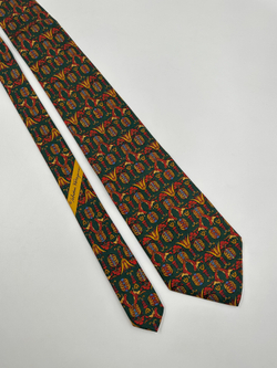 Галстук зелёный Salvatore Ferragamo