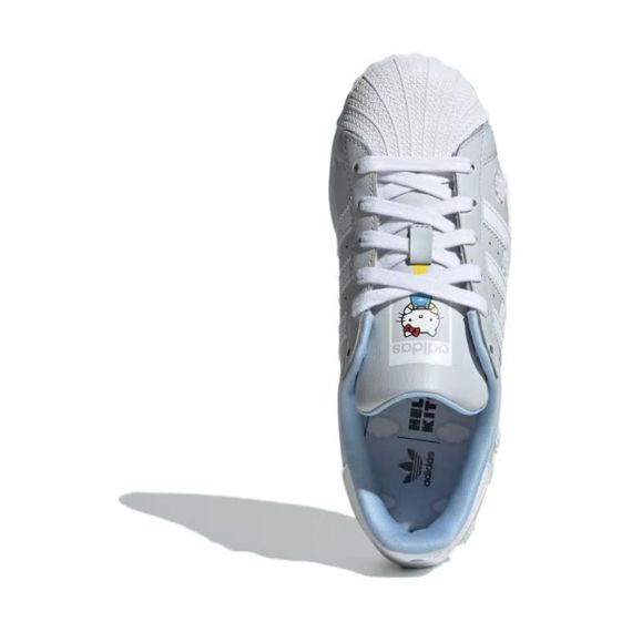 Кроссовки adidas originals SUPERSTAR Детские Скейтборды, Низкие цены, Ореол Синевы/Праздничный Белый/Светящийся Синий Унисекс