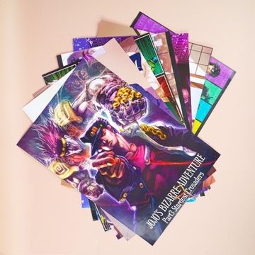 Набор постеров "Jojo's Bizarre Adventure" 8 шт, 42х29см