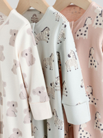 Комбинезон / Cлип для малышей Next F40-060, 3 шт., Бежевый, Мятный