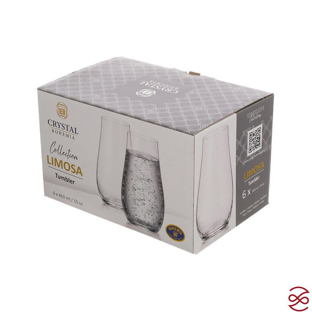 Набор стаканов для воды Crystalite Bohemia LIMOSA 450 мл (6 шт)