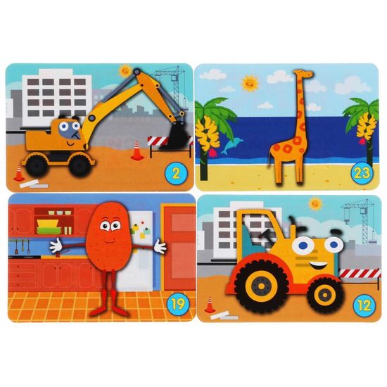 Карточная игра Мемо. Синий трактор. Веселая компания. (50 карточек, 65х95мм). Умные игры