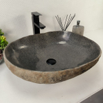 Раковина из речного камня RS-65157 53*45*15 0862