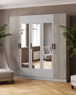 Шкаф комбинированный Ларс (2,0) с зеркалом