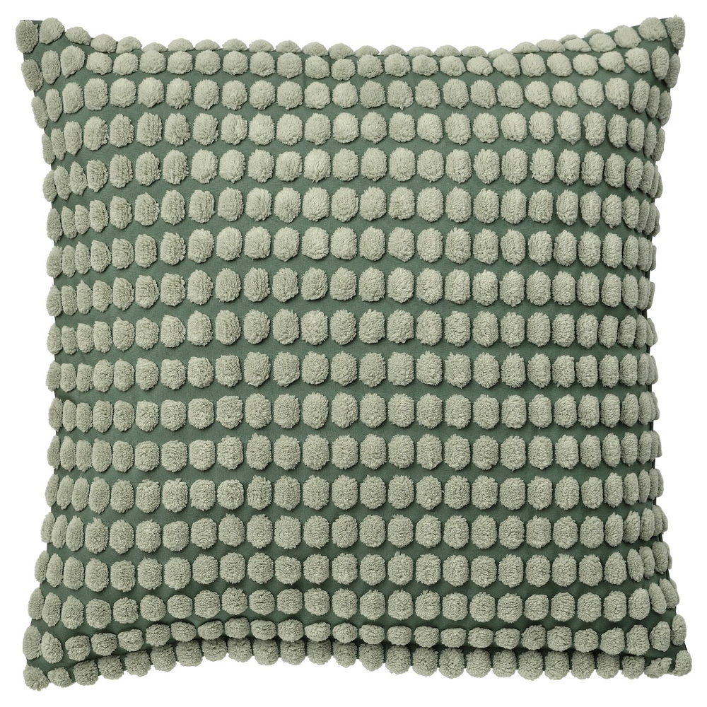 IKEA SVARTPOPPEL  (ИКЕА СВАРТПОППЕЛ)  -  Наволочка, бледный серо-зеленый, 50x50 см