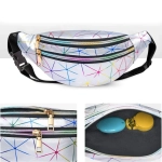 Сумка на пояс «Harizma», цвет серебро, 31*12 см