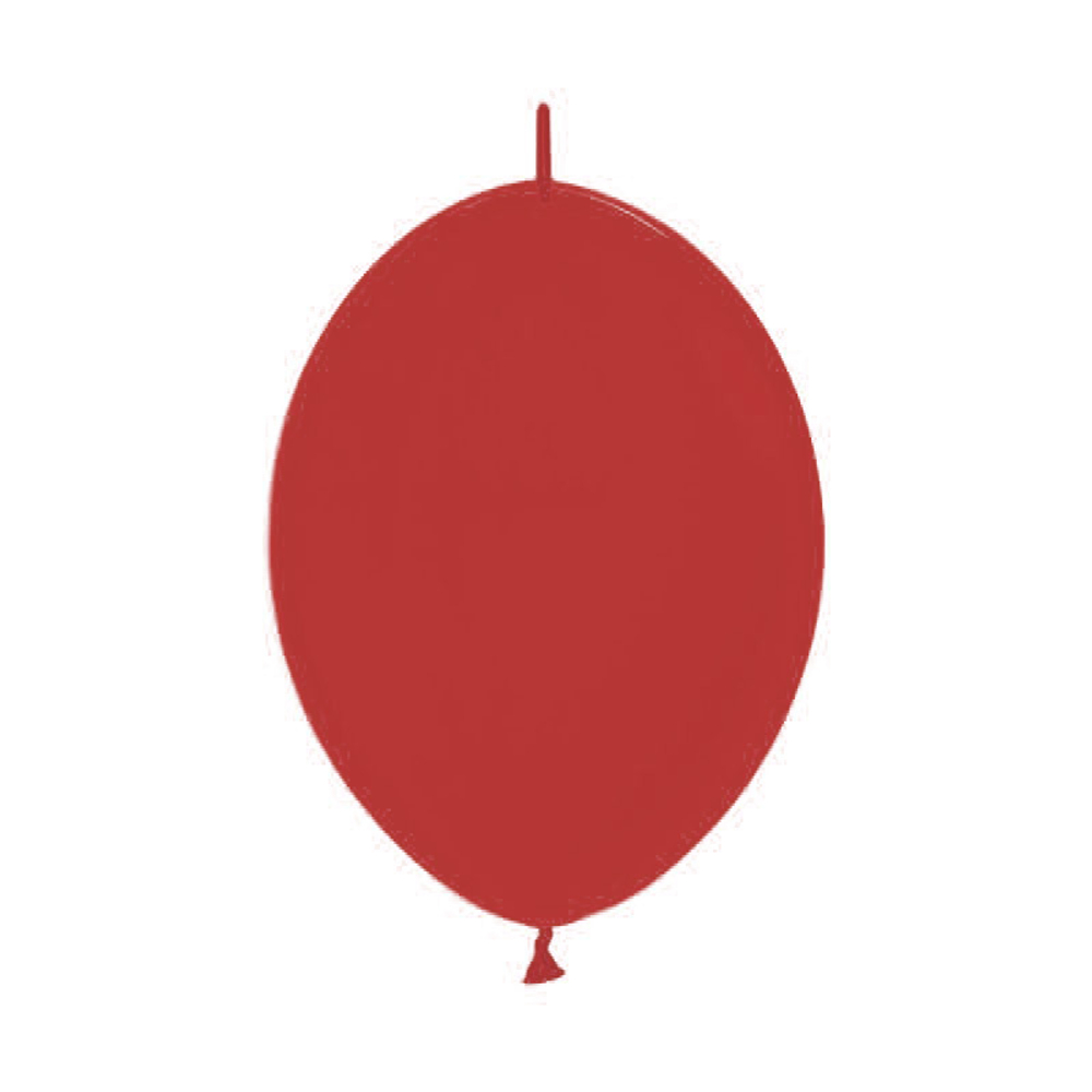 Линколун 12" Красный, Пастель (Яркий красный) / Ruby red деко