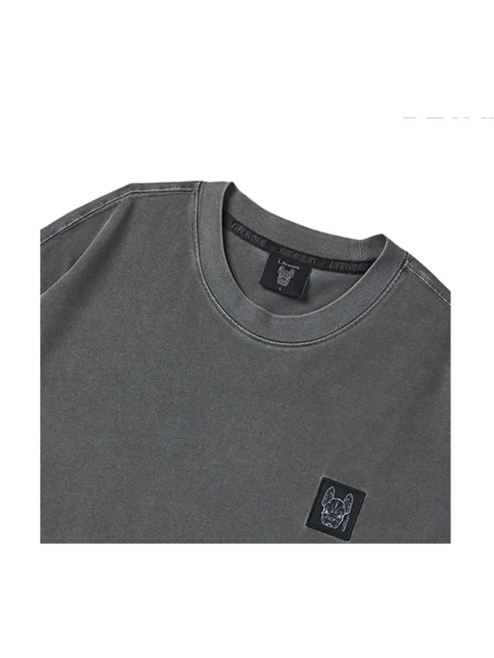 Свитшот с длинным рукавом с пигментом и мини логотипом