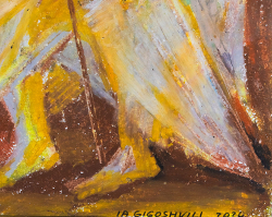 Гигошвили И. Иллюстрация к I и II Книгам Царств. Бумага, масляная пастель. 2020.