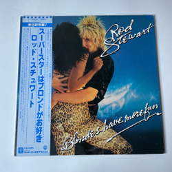Винтажная виниловая пластинка LP Rod Stewart Blondes Have More Fun (Japan 1978) (Obi) Dirty Weekend