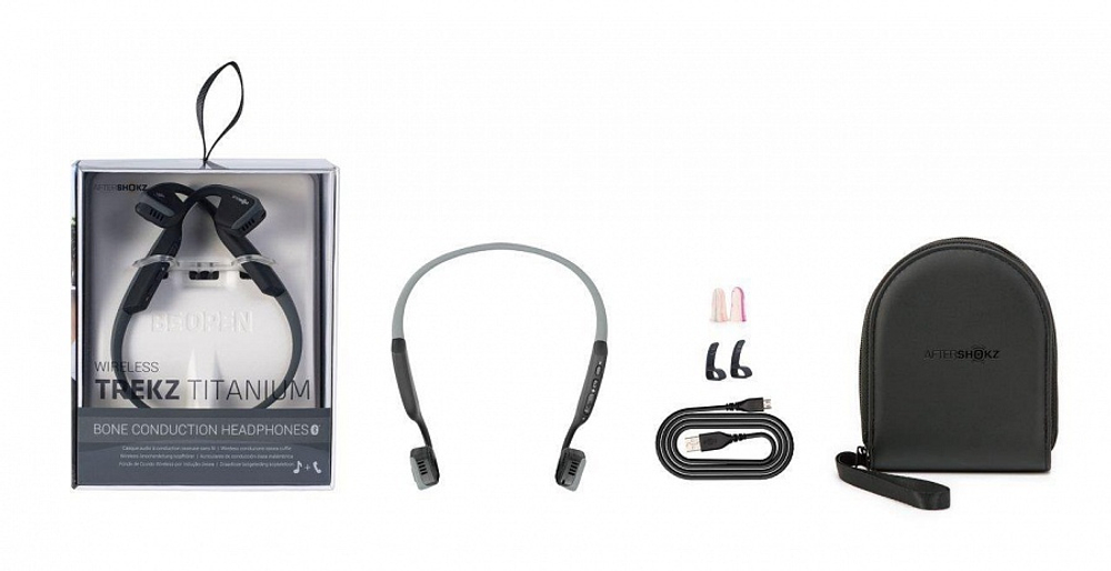 Наушники костной проводимости AfterShokz Trekz Titanium (зеленые) FB0089IG