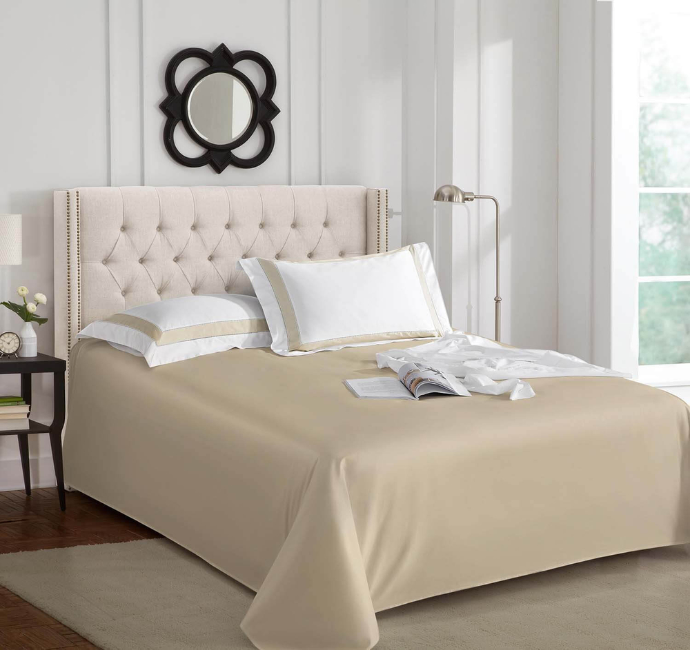 Простыня 260х240 Sharmes белое золото