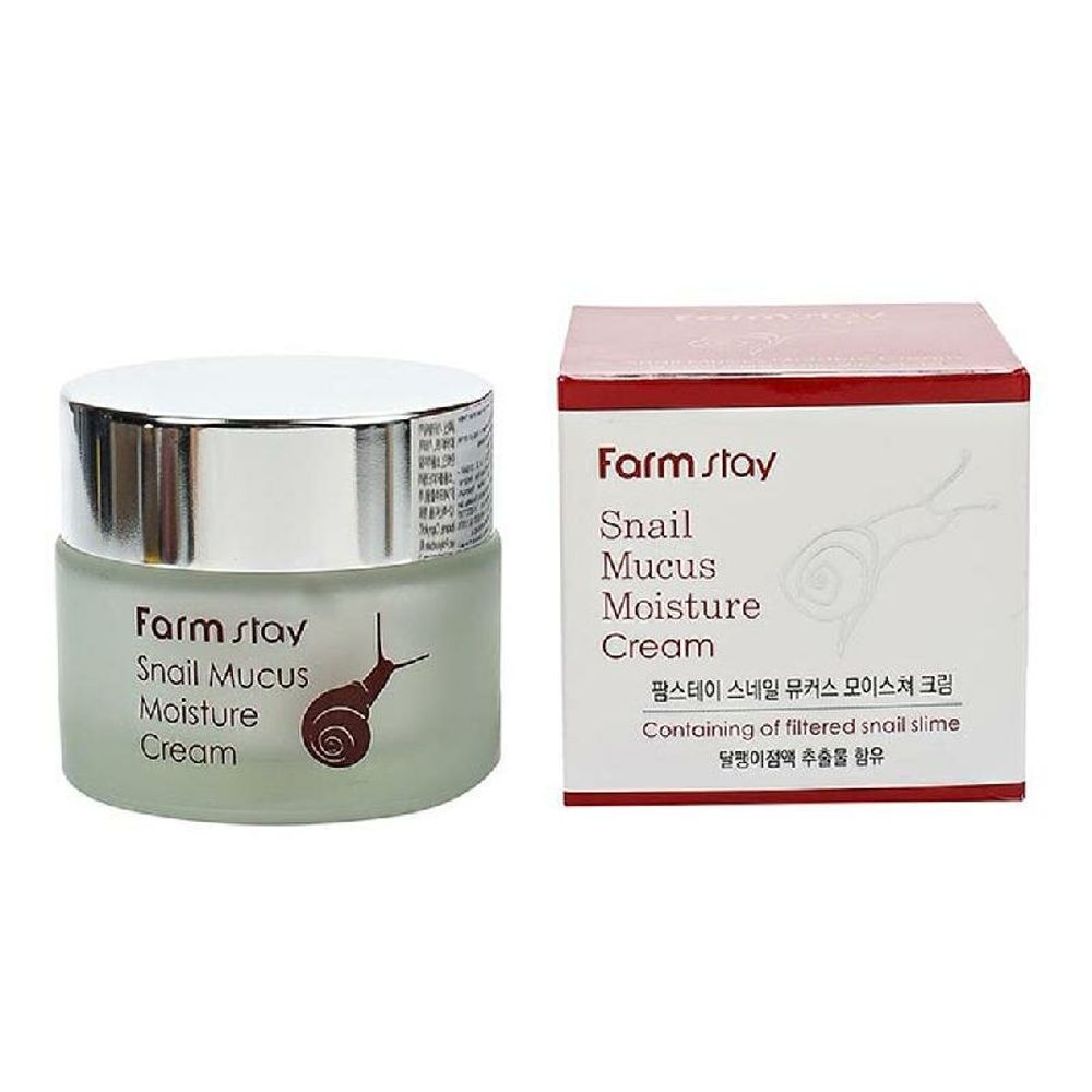 Крем для лица с муцином улитки FARMSTAY Snail Mucus Moisture Cream 50 мл