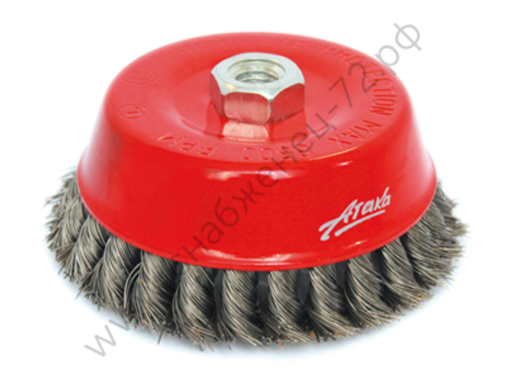 Щётка №161 2108014450 d-80 M14 чашеобразная,витая,нерж.