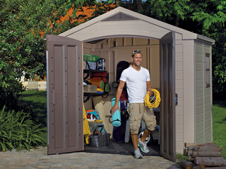 Пластиковый сарай Keter Factor 8x6, бежевый (размеры 248 х 178 см)